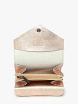 Coin Purse Leather Etrier Pink etincelle irisee EETI5018-vue-porte