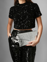 Pochette De Soir�e L Paddock Cuir Etrier Argent paddock EPAD075L-vue-porte