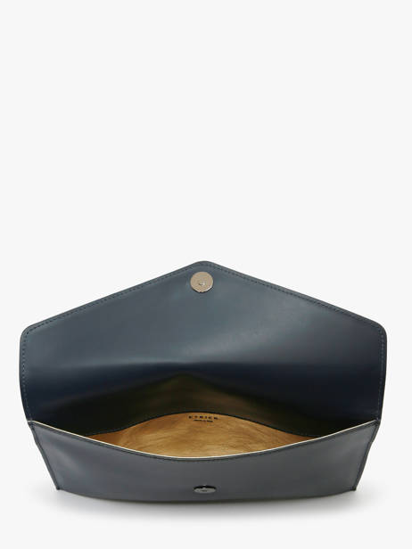 Large Leather Paddock Clutch Bag Etrier Blue paddock EPAD075L other view 2