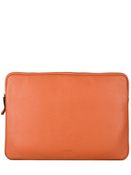 Housse Ordinateur Pc 15'' Cuir Flandres Etrier Orange flandres EFLA8835